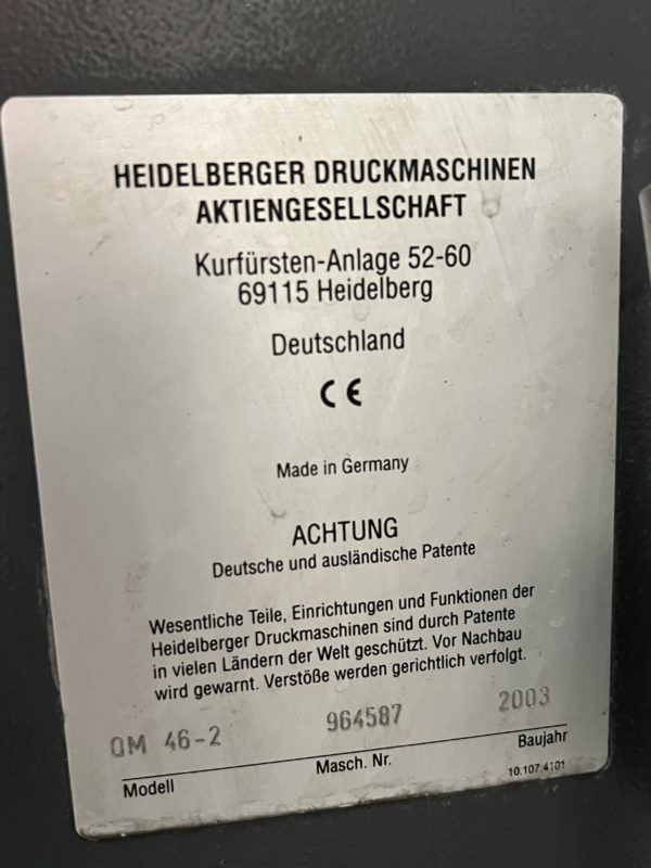 HEIDELBERG QM 46-2 – Image 5
