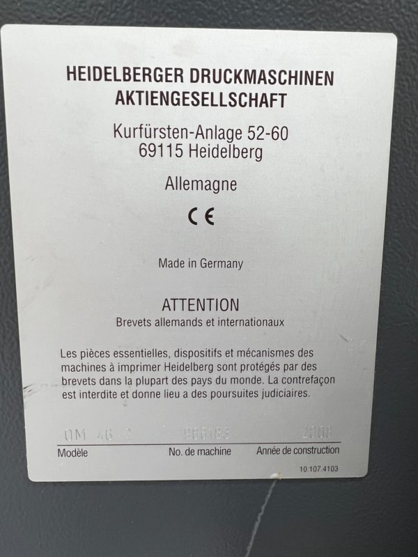 HEIDELBERG QM 46-2 – Image 12