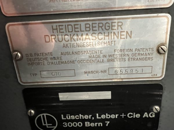 HEIDELBERG GTO 46 – Image 13