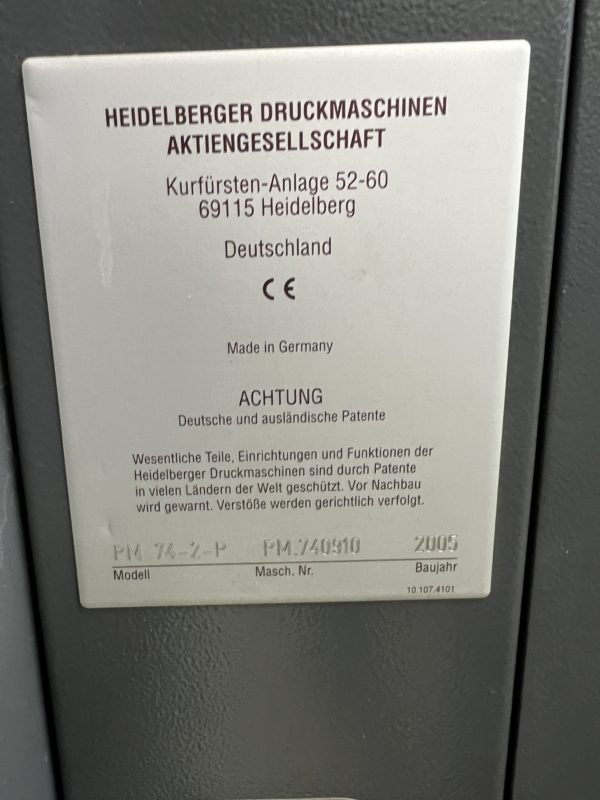 HEIDELBERG PM 74-2-P – Image 28