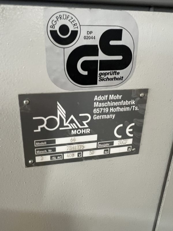 Cutting machine POLAR 66 - Image 8