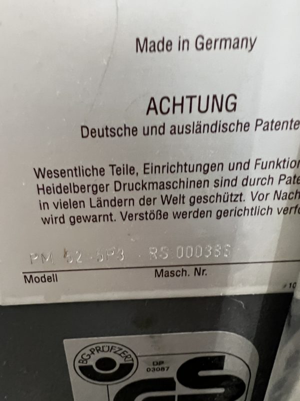 HEIDELBERG PM 52-5-P - Image 29